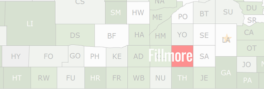 Fillmore County Map