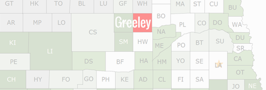 Greeley County Map