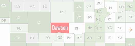 Dawson County Map
