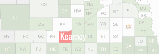Kearney County Map